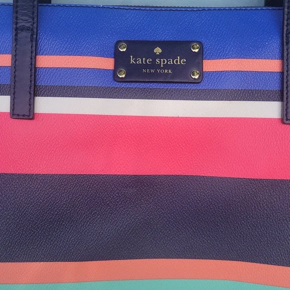 Kate Spade Laurel Way striped baby bag tote - Picture 2 of 13